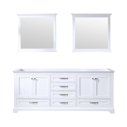 Dukes 80 in. W x 22 in. D White Double Bath Vanity