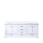 Dukes 80 in. W x 22 in. D White Double Bath Vanity