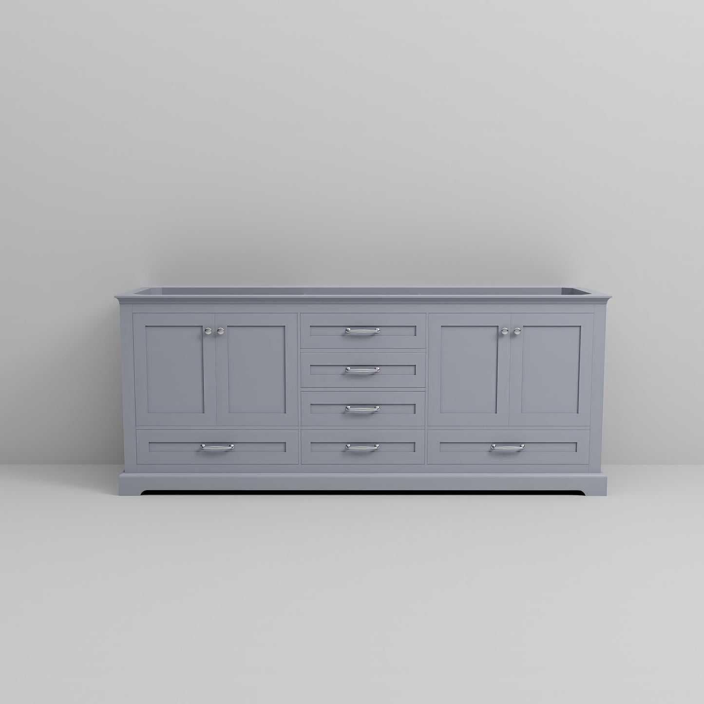 Dukes 80 in. W x 22 in. D Dark Grey Double Bath Vanity