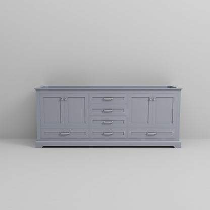 Dukes 80 in. W x 22 in. D Dark Grey Double Bath Vanity