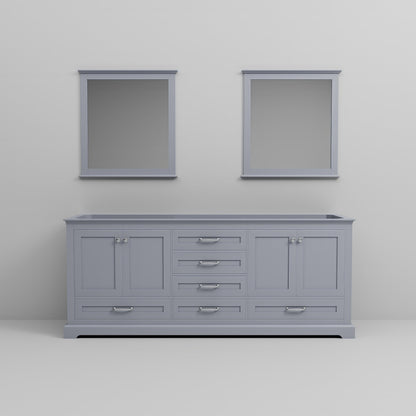 Dukes 80 in. W x 22 in. D Dark Grey Double Bath Vanity