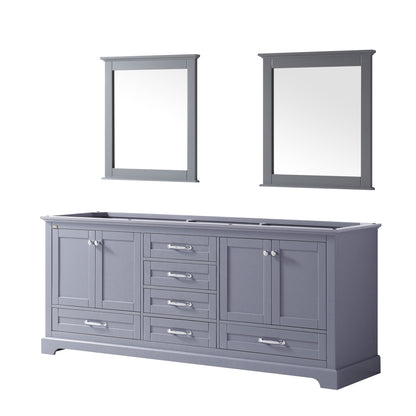 Dukes 80 in. W x 22 in. D Dark Grey Double Bath Vanity