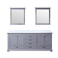 Dukes 80 in. W x 22 in. D Dark Grey Double Bath Vanity
