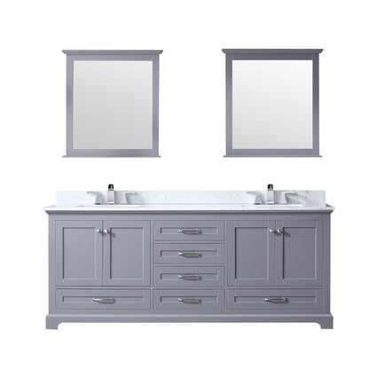 Dukes 80 in. W x 22 in. D Dark Grey Double Bath Vanity