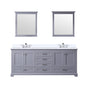 Dukes 80 in. W x 22 in. D Dark Grey Double Bath Vanity