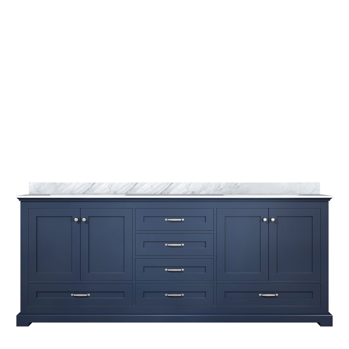 Dukes 80 in. W x 22 in. D Navy Blue Double Bath Vanity