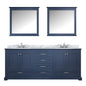 Dukes 80 in. W x 22 in. D Navy Blue Double Bath Vanity