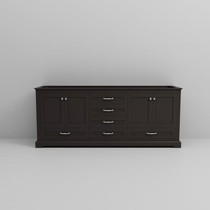 Dukes 80 in. W x 22 in. D Espresso Double Bath Vanity