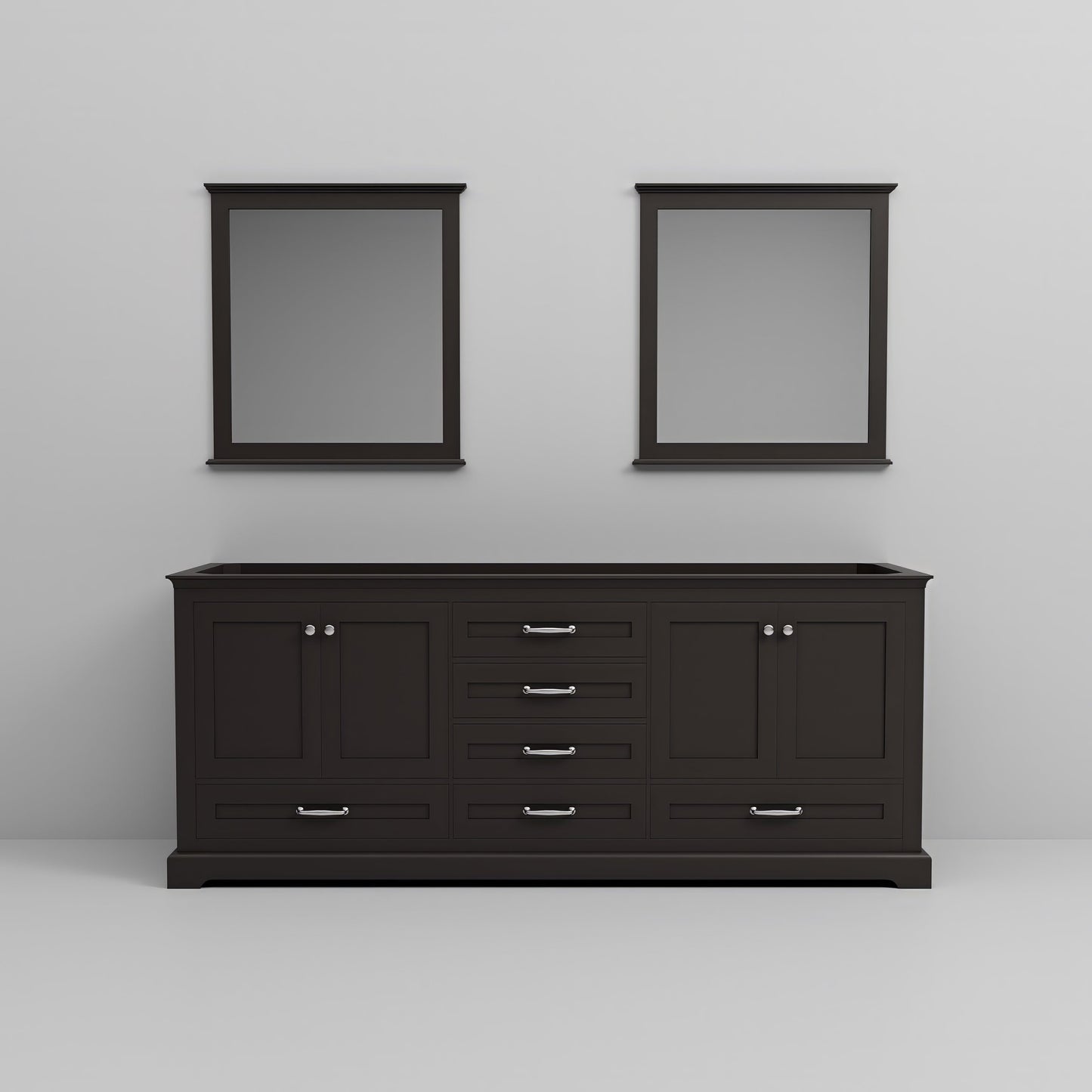 Dukes 80 in. W x 22 in. D Espresso Double Bath Vanity