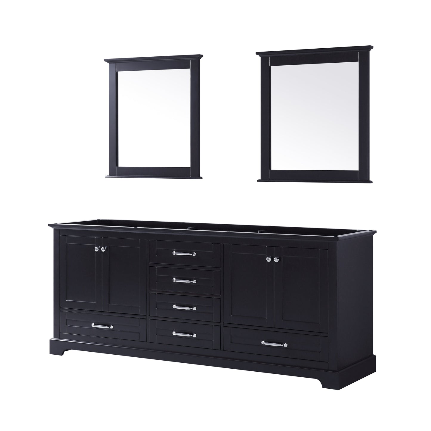 Dukes 80 in. W x 22 in. D Espresso Double Bath Vanity