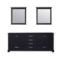 Dukes 80 in. W x 22 in. D Espresso Double Bath Vanity