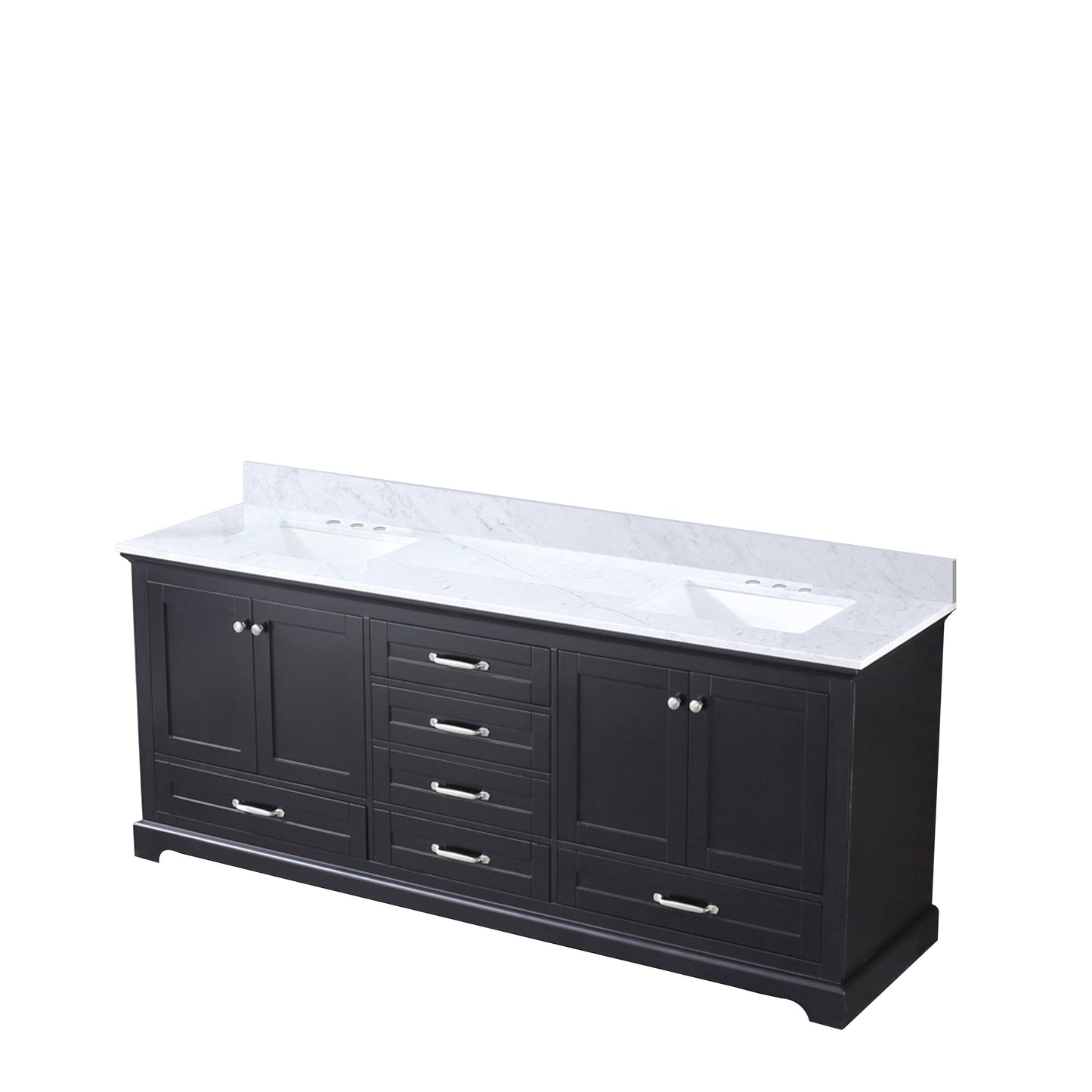 Dukes 80 in. W x 22 in. D Espresso Double Bath Vanity