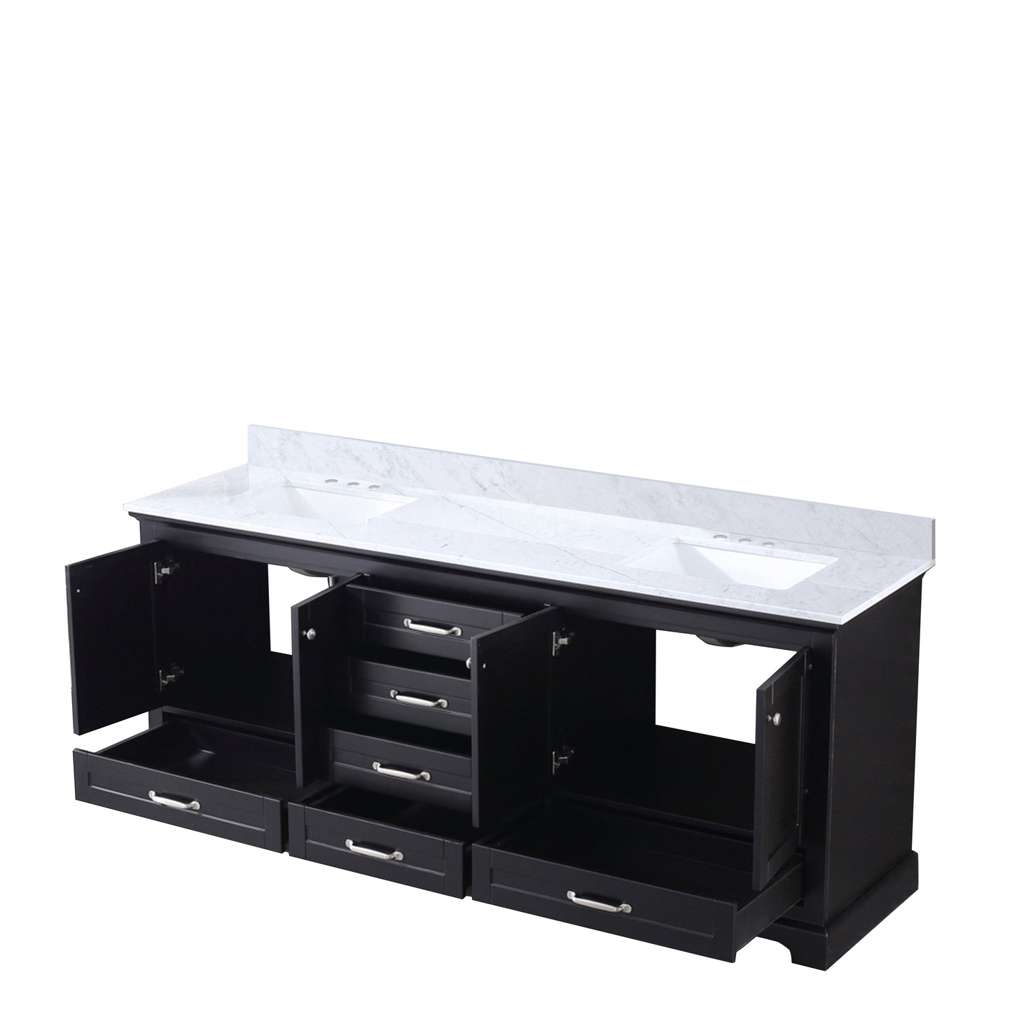 Dukes 80 in. W x 22 in. D Espresso Double Bath Vanity