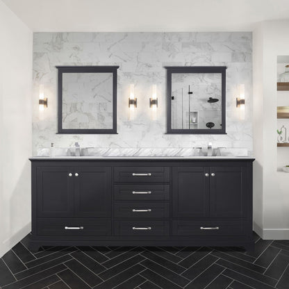Dukes 80 in. W x 22 in. D Espresso Double Bath Vanity
