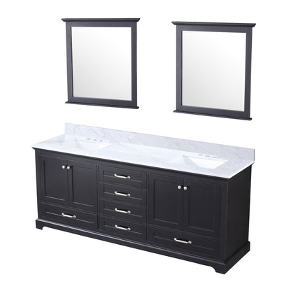 Dukes 80 in. W x 22 in. D Espresso Double Bath Vanity