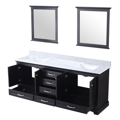 Dukes 80 in. W x 22 in. D Espresso Double Bath Vanity