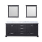 Dukes 80 in. W x 22 in. D Espresso Double Bath Vanity