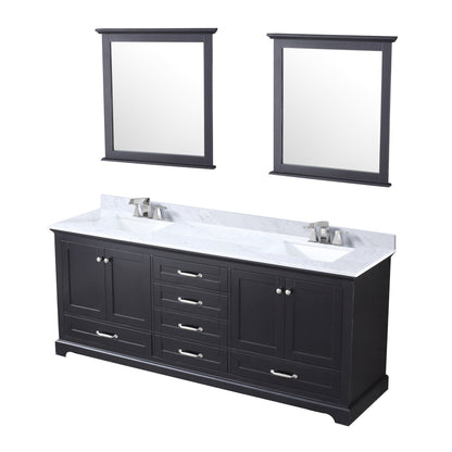 Dukes 80 in. W x 22 in. D Espresso Double Bath Vanity