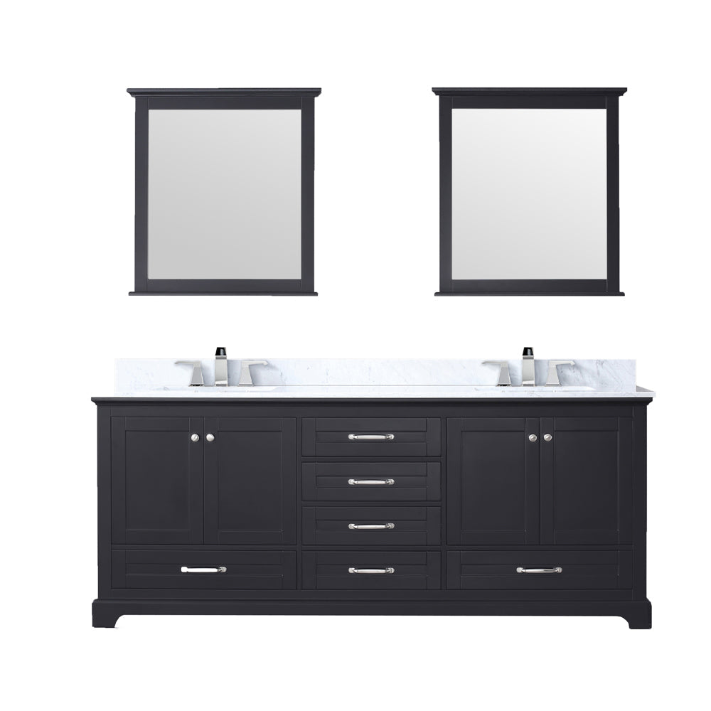 Dukes 80 in. W x 22 in. D Espresso Double Bath Vanity