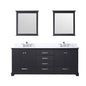 Dukes 80 in. W x 22 in. D Espresso Double Bath Vanity