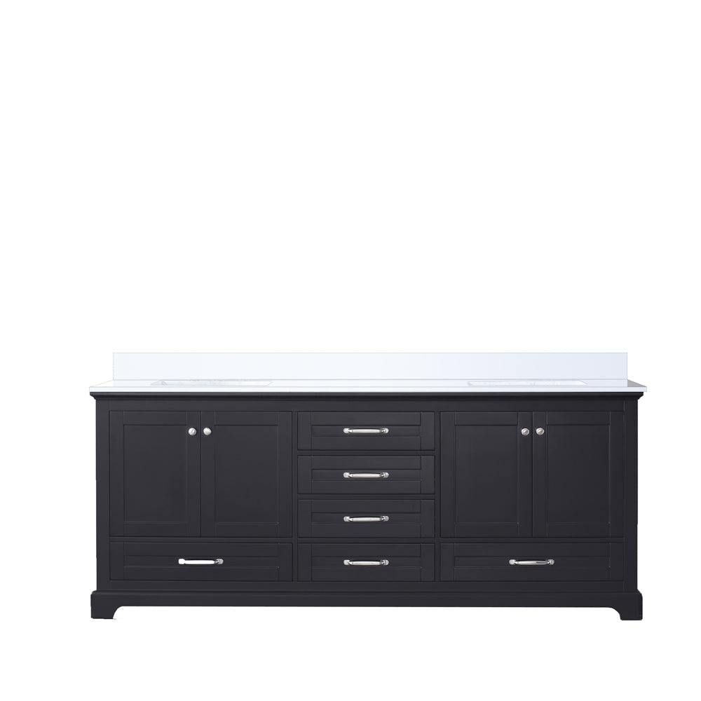 Dukes 80 in. W x 22 in. D Espresso Double Bath Vanity