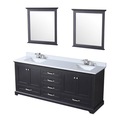 Dukes 80 in. W x 22 in. D Espresso Double Bath Vanity