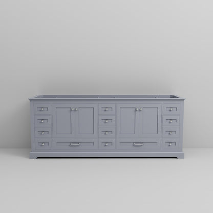 Dukes 84 in. W x 22 in. D Dark Grey Double Bath Vanity