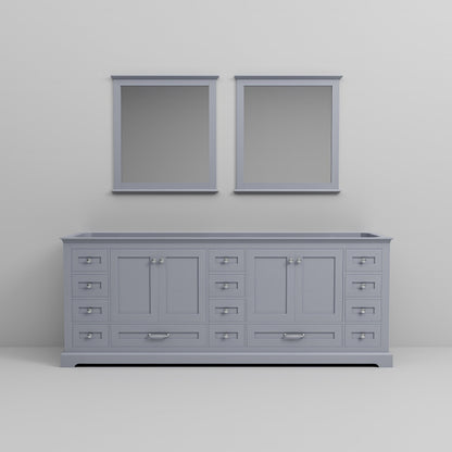 Dukes 84 in. W x 22 in. D Dark Grey Double Bath Vanity
