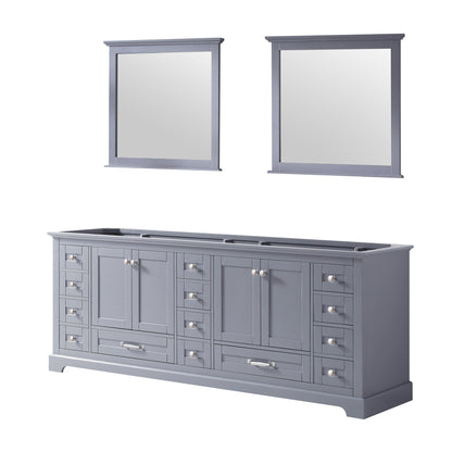 Dukes 84 in. W x 22 in. D Dark Grey Double Bath Vanity