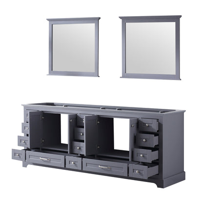 Dukes 84 in. W x 22 in. D Dark Grey Double Bath Vanity