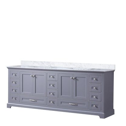 Dukes 84 in. W x 22 in. D Dark Grey Double Bath Vanity