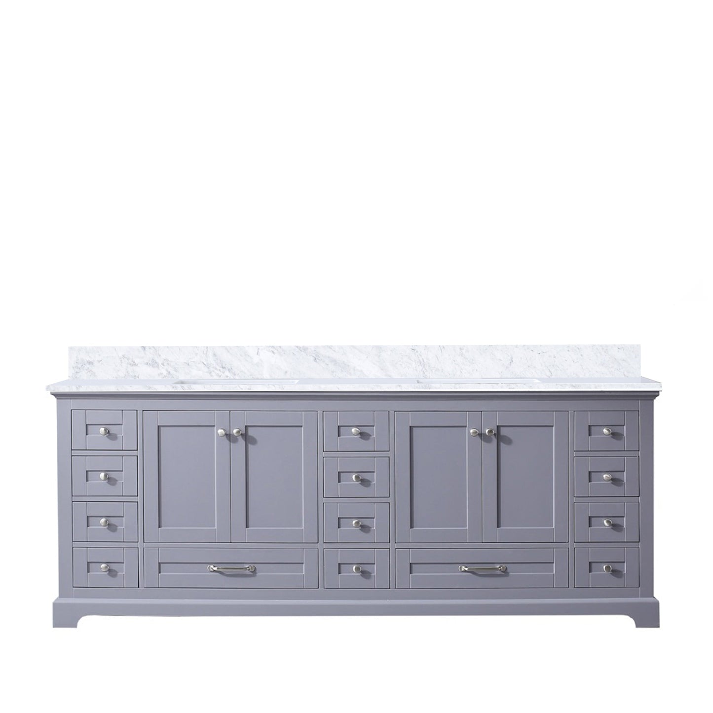 Dukes 84 in. W x 22 in. D Dark Grey Double Bath Vanity
