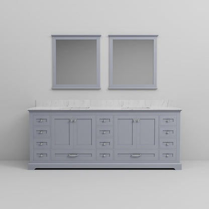 Dukes 84 in. W x 22 in. D Dark Grey Double Bath Vanity