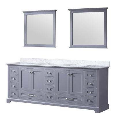 Dukes 84 in. W x 22 in. D Dark Grey Double Bath Vanity