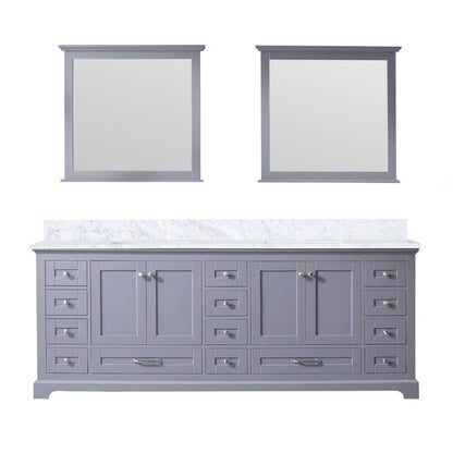 Dukes 84 in. W x 22 in. D Dark Grey Double Bath Vanity