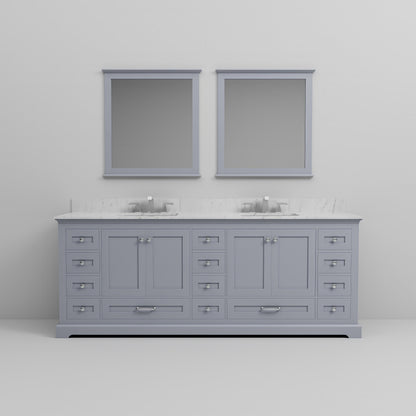 Dukes 84 in. W x 22 in. D Dark Grey Double Bath Vanity
