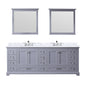 Dukes 84 in. W x 22 in. D Dark Grey Double Bath Vanity