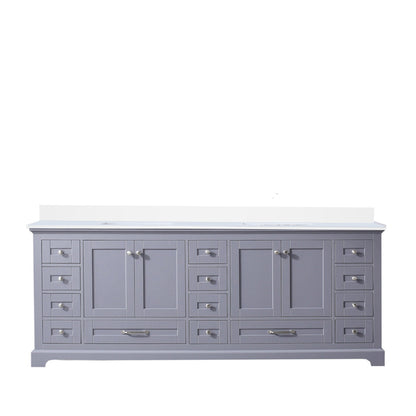 Dukes 84 in. W x 22 in. D Dark Grey Double Bath Vanity