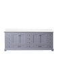 Dukes 84 in. W x 22 in. D Dark Grey Double Bath Vanity