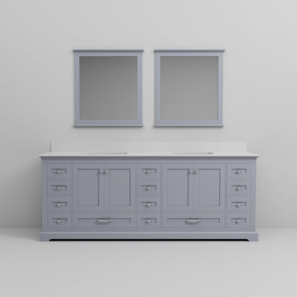 Dukes 84 in. W x 22 in. D Dark Grey Double Bath Vanity
