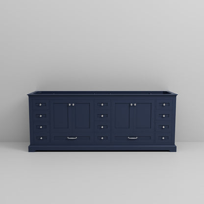 Dukes 84 in. W x 22 in. D Navy Blue Double Bath Vanity