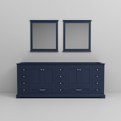 Dukes 84 in. W x 22 in. D Navy Blue Double Bath Vanity