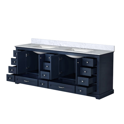 Dukes 84 in. W x 22 in. D Navy Blue Double Bath Vanity