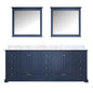 Dukes 84 in. W x 22 in. D Navy Blue Double Bath Vanity