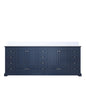 Dukes 84 in. W x 22 in. D Navy Blue Double Bath Vanity