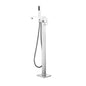Mare Single Handle Freestanding Floor Mount Tub Faucet Bathtub Filler with Hand Shower