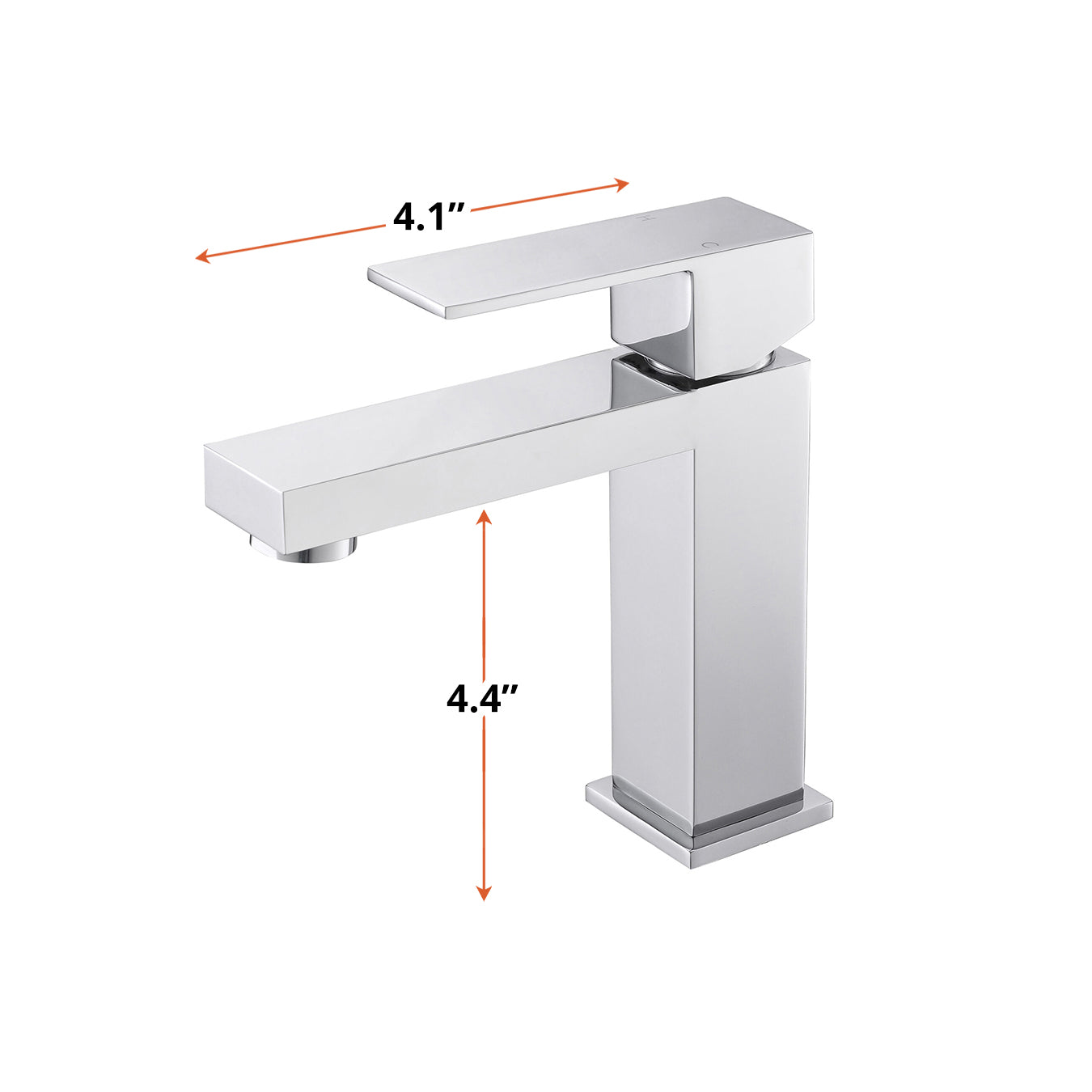 Monte Single Hole Stainless Steel Bathroom Faucet