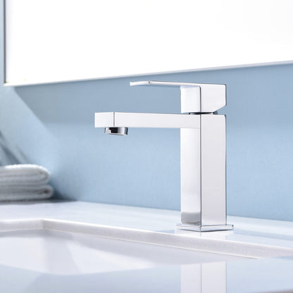 Monte Single Hole Stainless Steel Bathroom Faucet