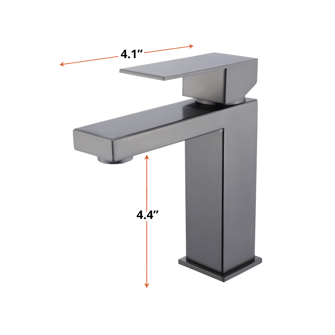 Monte Single Hole Stainless Steel Bathroom Faucet