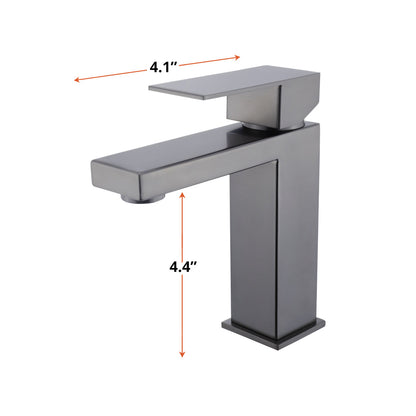 Monte Single Hole Stainless Steel Bathroom Faucet